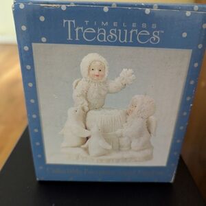 White Snow Baby Figurine Holiday Decoration